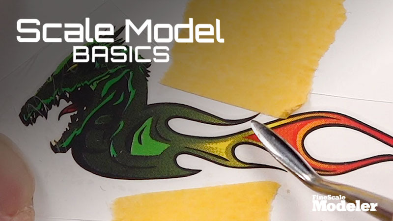 Scale Model Basics: Applying dry transfers
